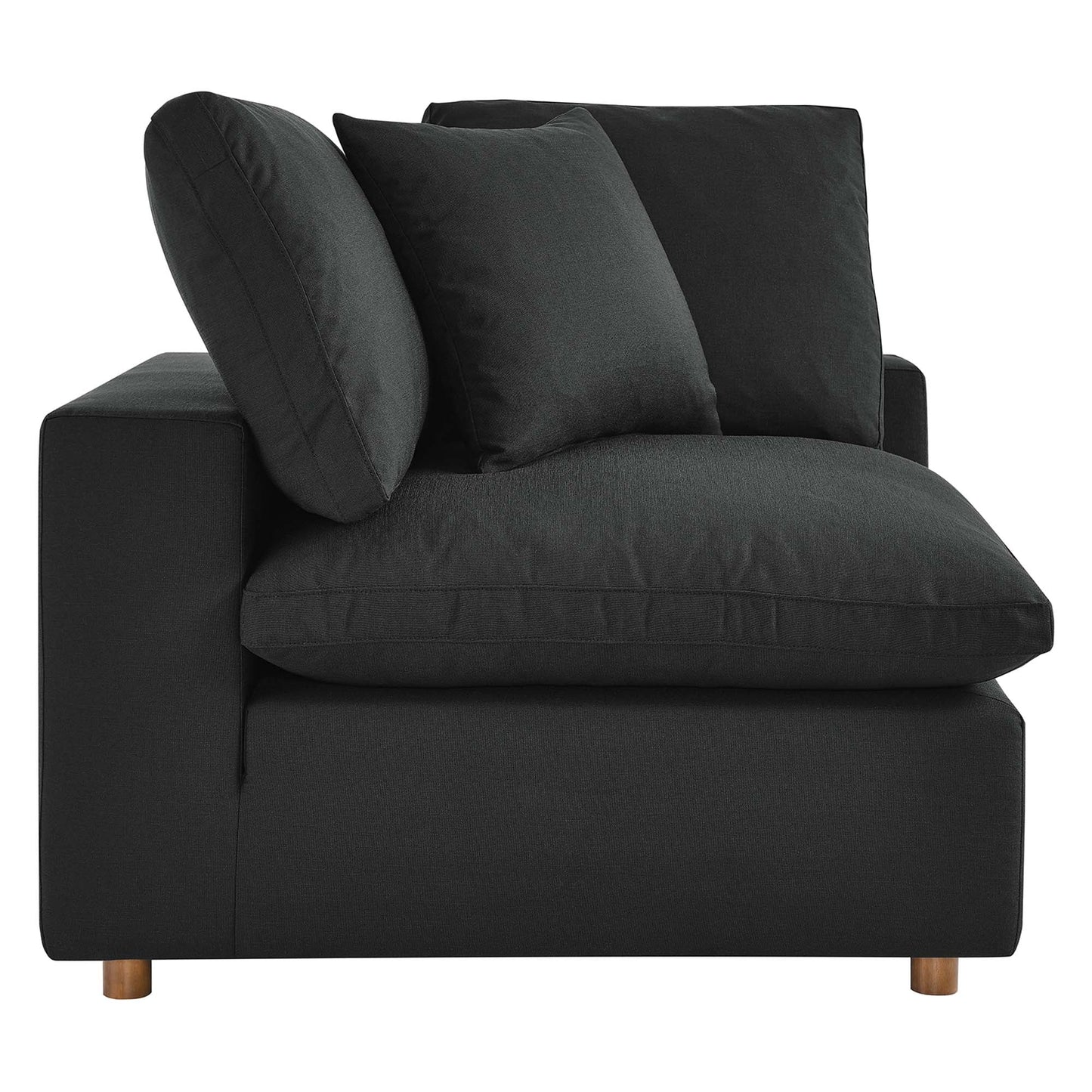 Modway Furniture Commix 5 Piece Down Filled Overstuffed Sectional Sofa by Modway - EEI-3359-BLK