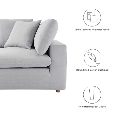 Modway Furniture Commix 5 Piece Down Filled Overstuffed Sectional Sofa by Modway - EEI-3359-BLK