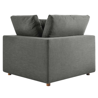 Modway Furniture Commix 8-Piece Down Filled Overstuffed Sectional Sofa by Modway - EEI-3363-BLK