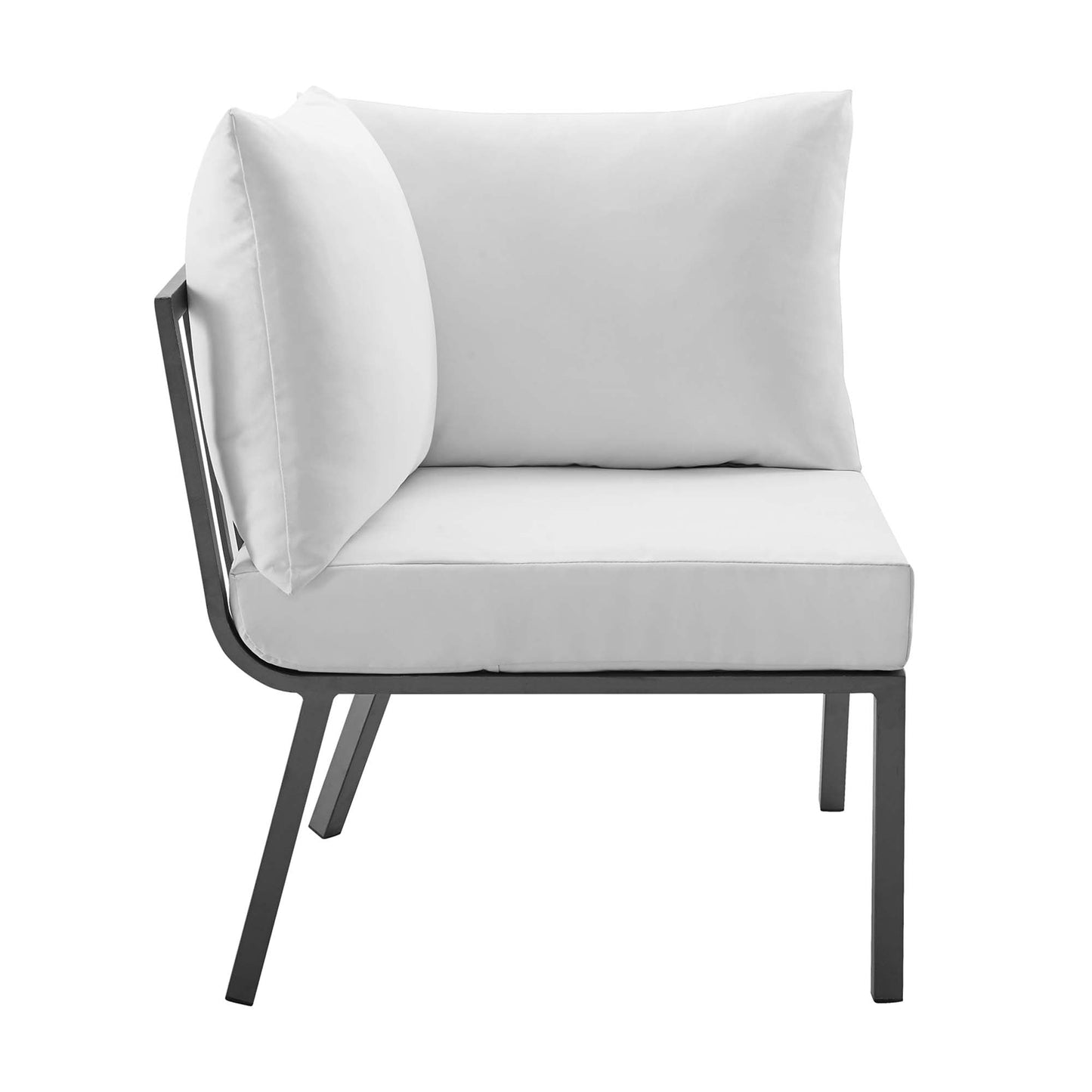 Modway Furniture Riverside 5 Piece Outdoor Patio Aluminum Set by Modway – EEI-3783-SLA-WHI