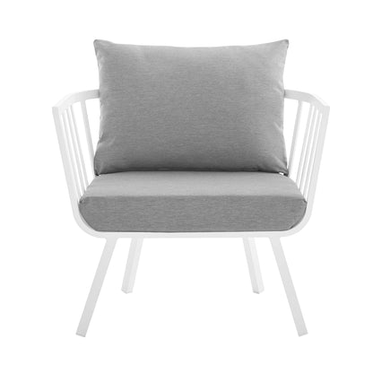 Modway Furniture Riverside 5 Piece Outdoor Patio Aluminum Set by Modway – EEI-3783-SLA-WHI