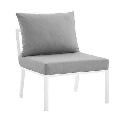 Modway Furniture Riverside 5 Piece Outdoor Patio Aluminum Set by Modway – EEI-3783-SLA-WHI