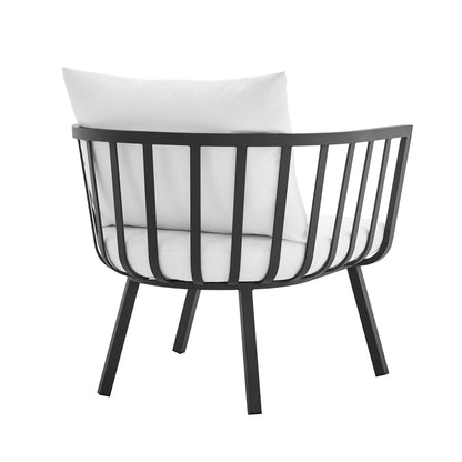 Modway Furniture Riverside 5 Piece Outdoor Patio Aluminum Set by Modway – EEI-3786-SLA-WHI