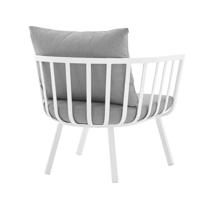 Modway Furniture Riverside 5 Piece Outdoor Patio Aluminum Set by Modway – EEI-3786-SLA-WHI