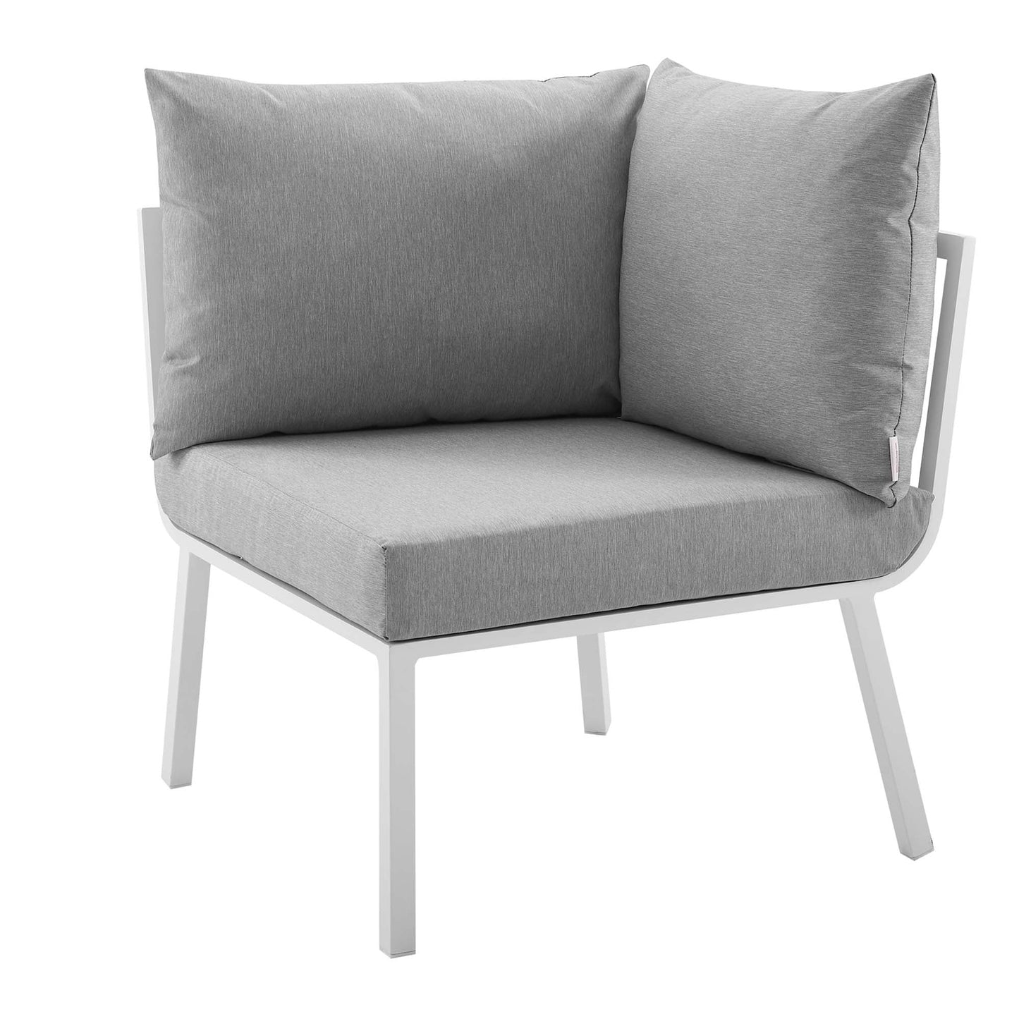 Modway Furniture Riverside 5 Piece Outdoor Patio Aluminum Set by Modway – EEI-3786-SLA-WHI