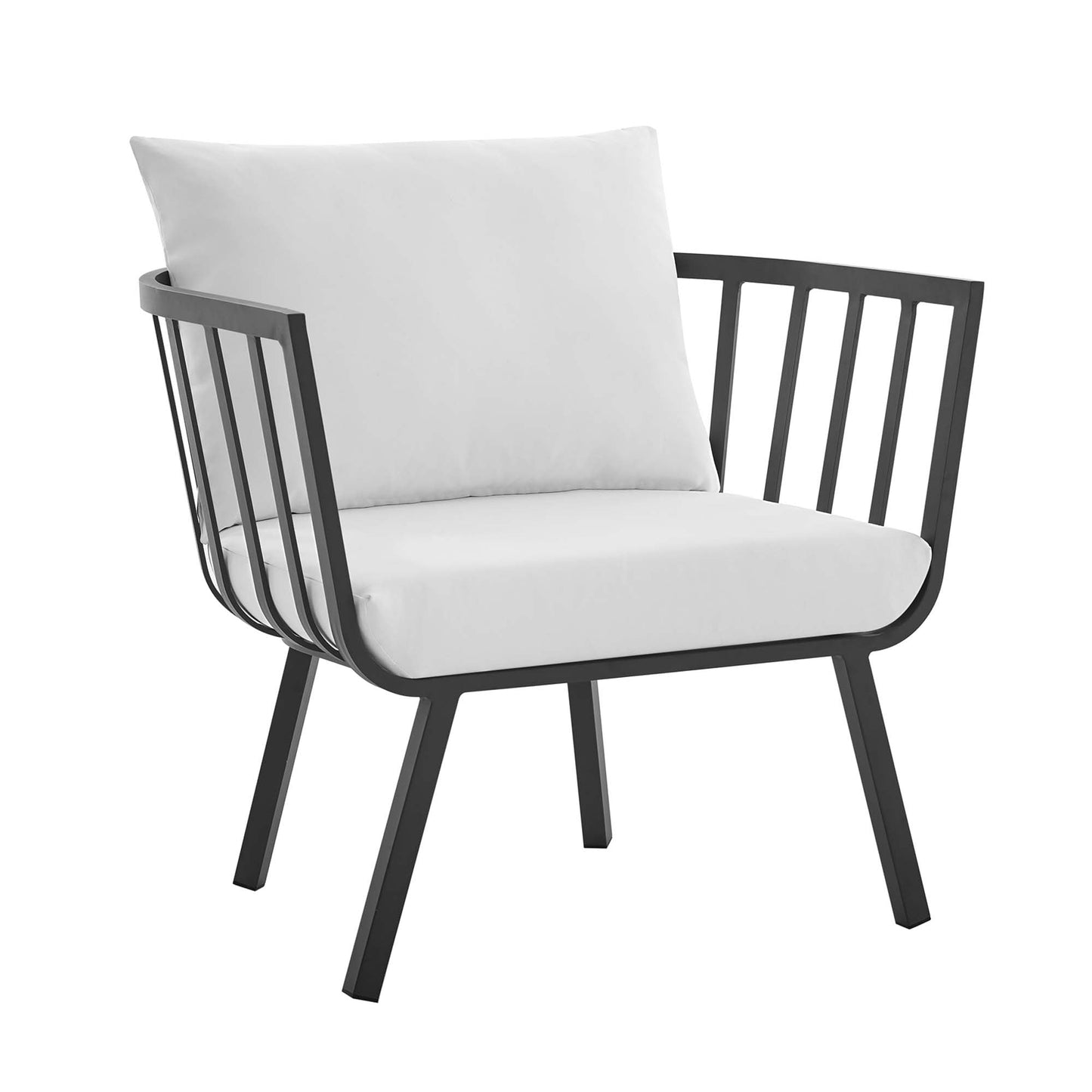 Modway Furniture Riverside 6 Piece Outdoor Patio Aluminum Set by Modway –EEI-3791-WHI-NAV