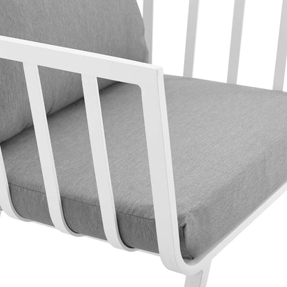 Modway Furniture Riverside 6 Piece Outdoor Patio Aluminum Set by Modway –EEI-3791-WHI-NAV