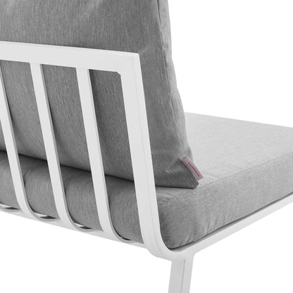 Modway Furniture Riverside 6 Piece Outdoor Patio Aluminum Set by Modway – EEI-3795-SLA-WHI