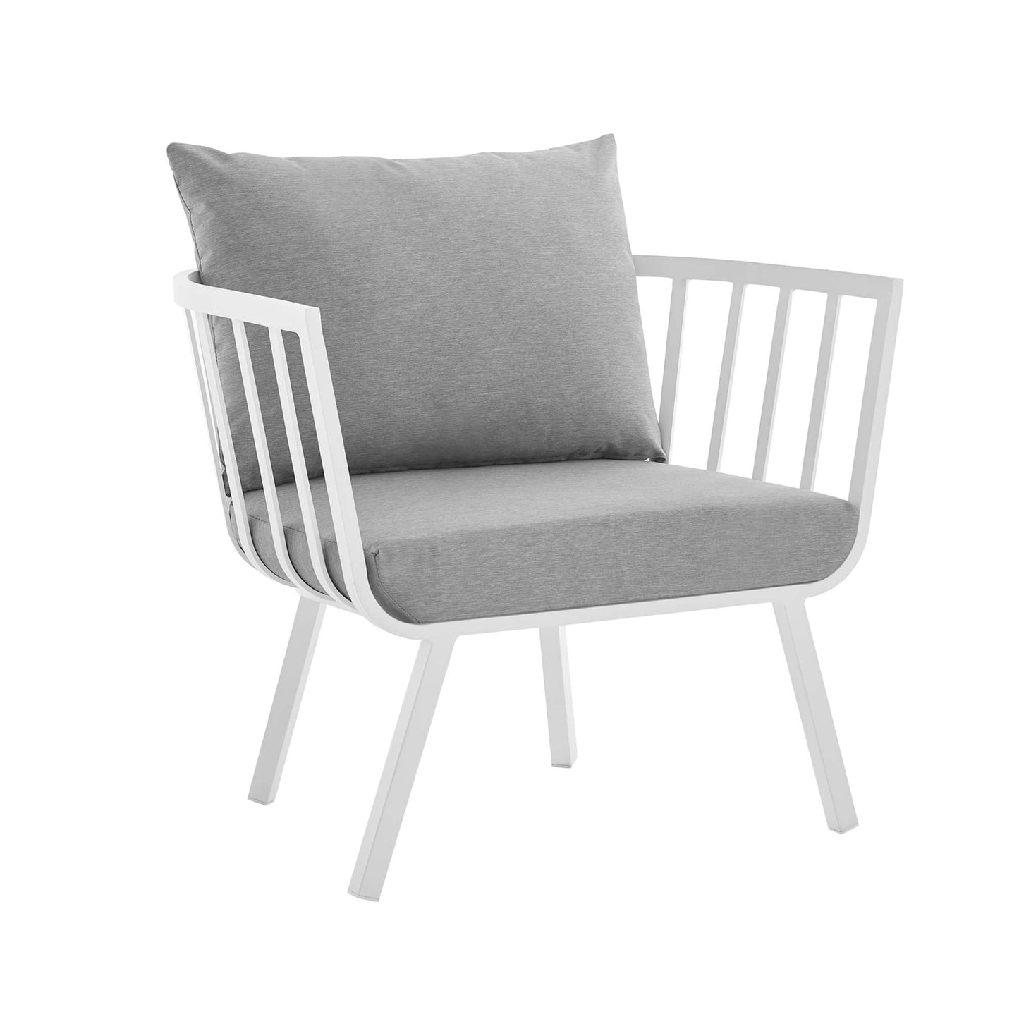 Modway Furniture Riverside 6 Piece Outdoor Patio Aluminum Set by Modway – EEI-3795-SLA-WHI