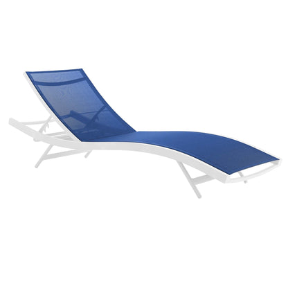 Modway Furniture Glimpse Outdoor Patio Mesh Chaise Lounge Set of 4 - EEI-4039-WHI-GRY