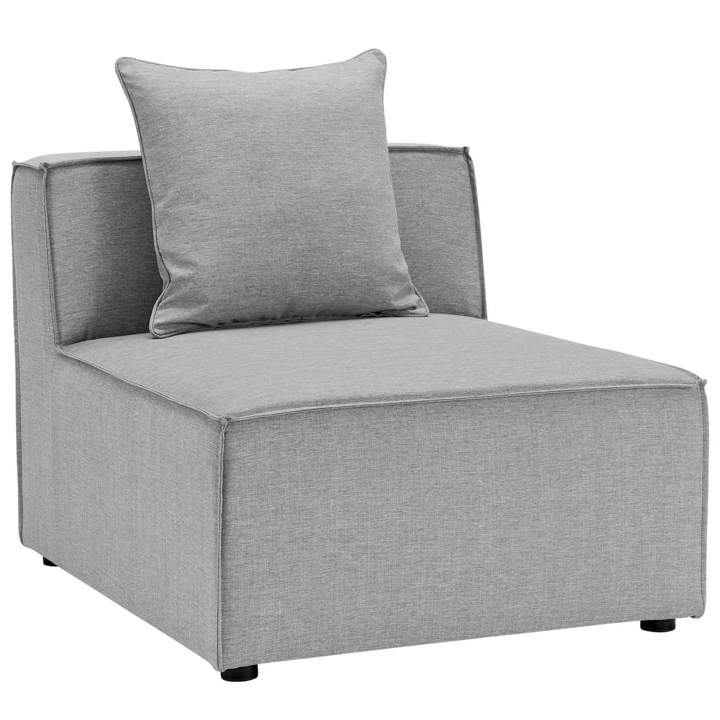 Modway Furniture Saybrook Outdoor Patio Upholstered 8-Piece Sectional Sofa by Modway - EEI-4388-GRY