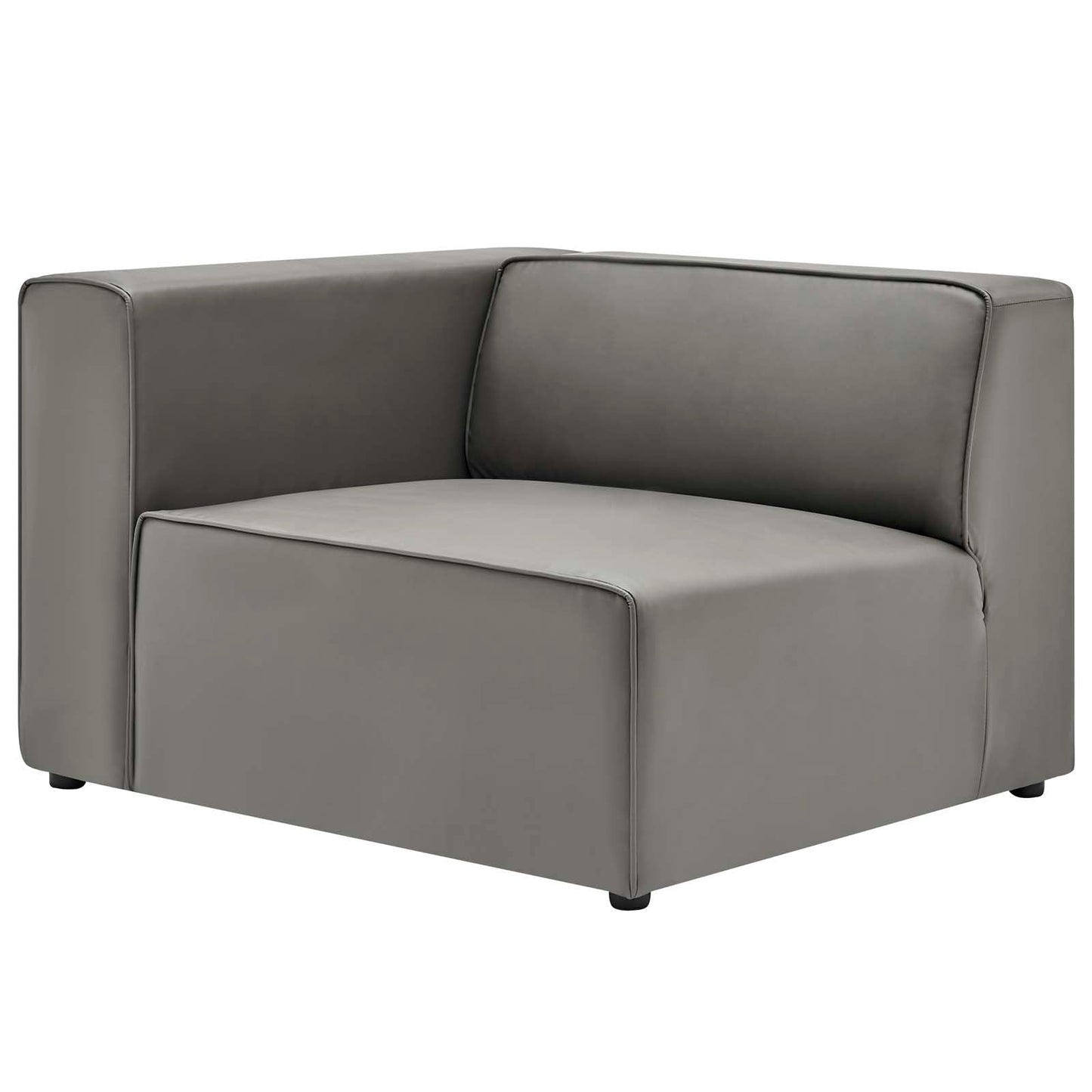 Modway furniture Mingle Vegan Leather Sofa and Ottoman Set - Stylish Modern Seating for Contemporary Living Spaces - EEI-4790-TAN