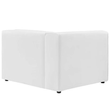 Modway furniture Mingle Vegan Leather Sofa and Ottoman Set - Stylish Modern Seating for Contemporary Living Spaces - EEI-4790-TAN