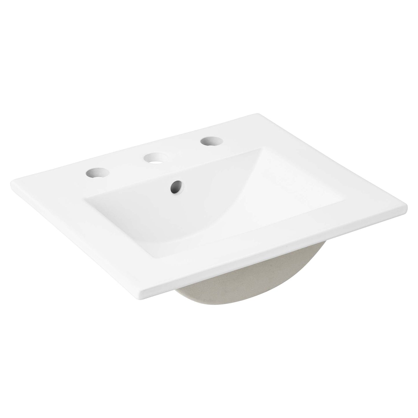 Modway furniture Steamforge Bathroom Vanity Basin Included - EEI-6413-WHI-BLK