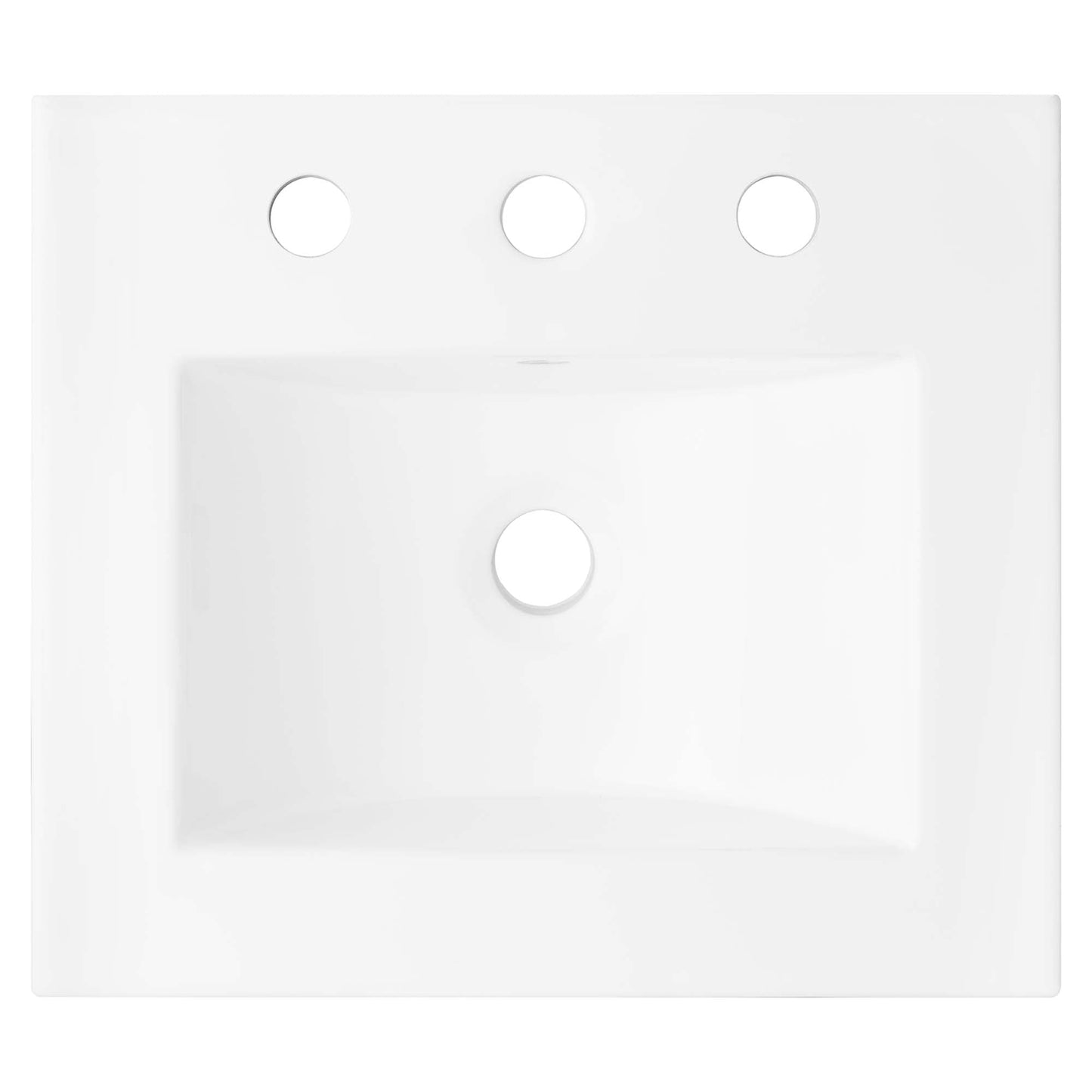 Modway furniture Steamforge Bathroom Vanity Basin Included - EEI-6413-WHI-BLK