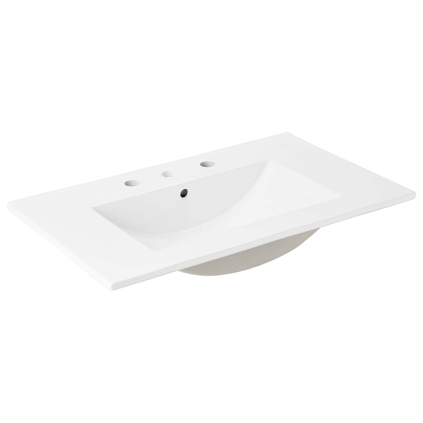 Modway furniture Steamforge Bathroom Vanity Basin Included - EEI-6413-WHI-BLK