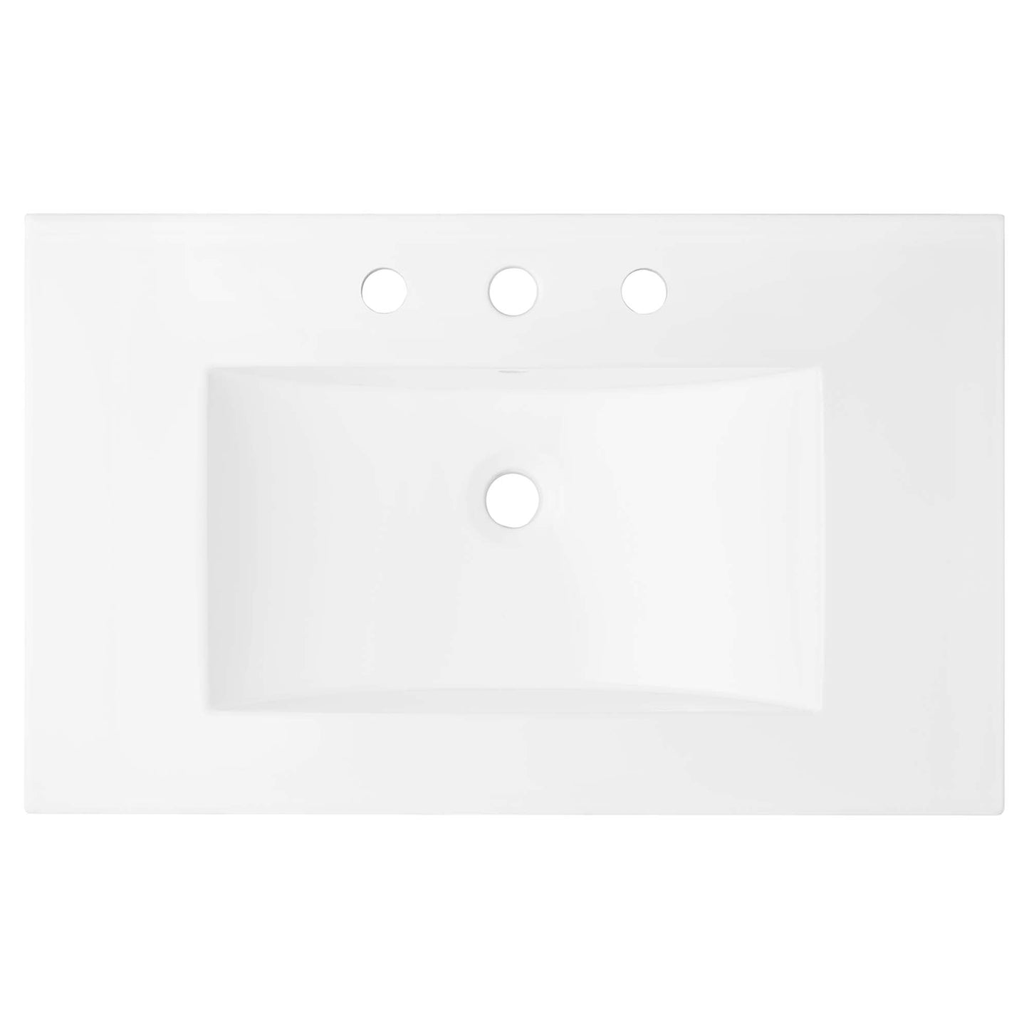 Modway furniture Steamforge Bathroom Vanity Basin Included - EEI-6413-WHI-BLK
