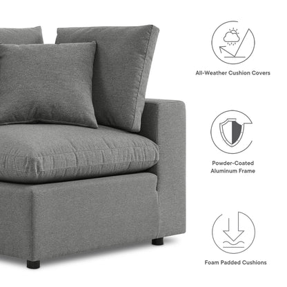 Modway Furniture Commix 5-Piece Outdoor Patio Sectional Sofa by Modway – EEI-5589-CHA