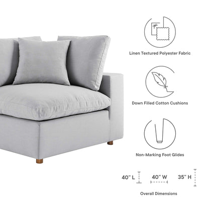 Modway Furniture Commix 6-Piece Down Filled Overstuffed Sectional Sofa by Modway – EEI-5761