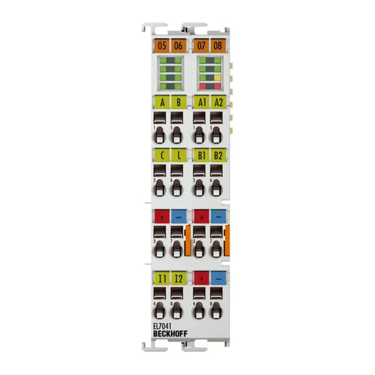 BECKHOFF EtherCAT Terminal, 1-channel Motion Interface, Stepper Motor, 48 V DC, 5 A, With Incremental Encoder - EL7041