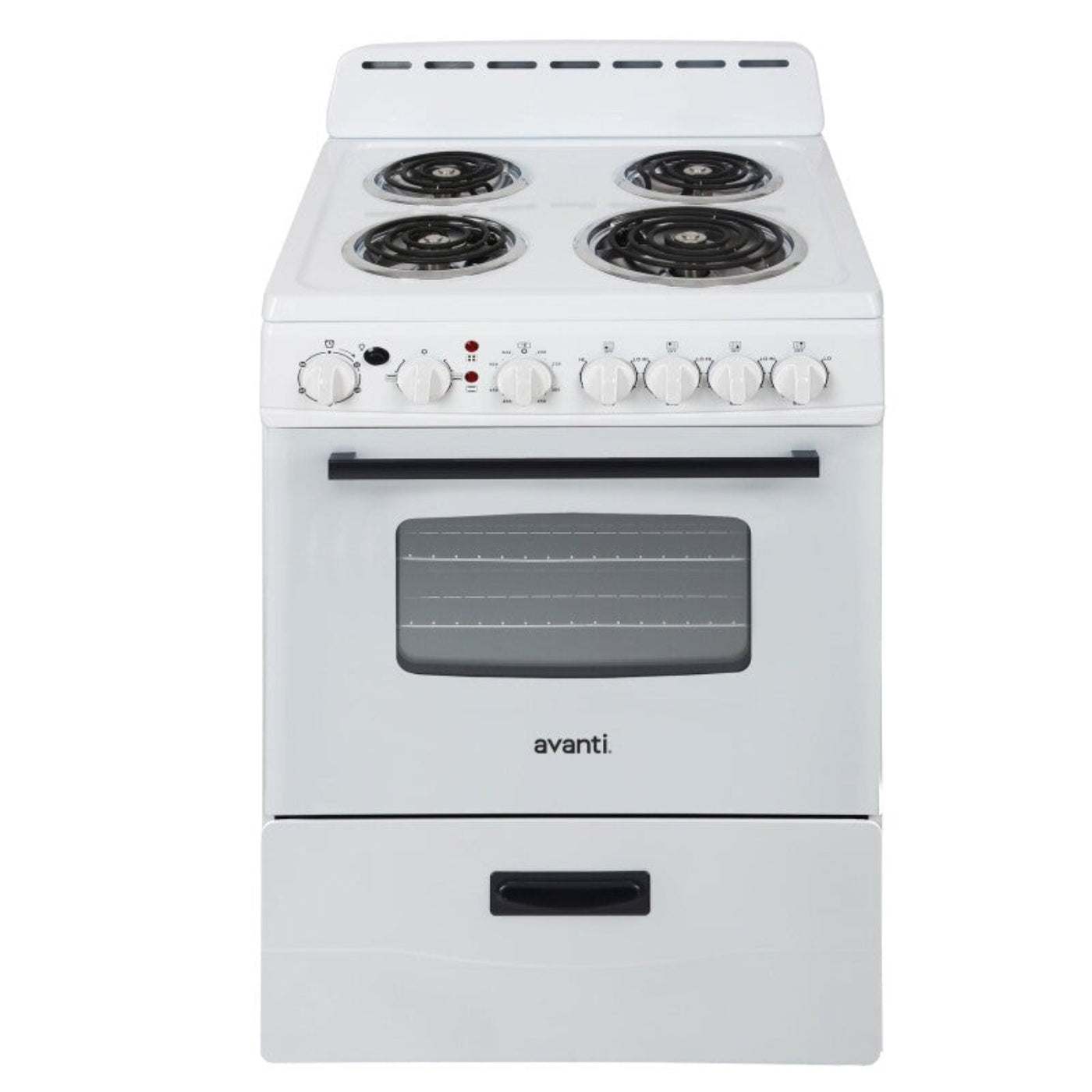 Avanti 24" Electric Range Oven with Framed Glass Door White - ERU240P0W
