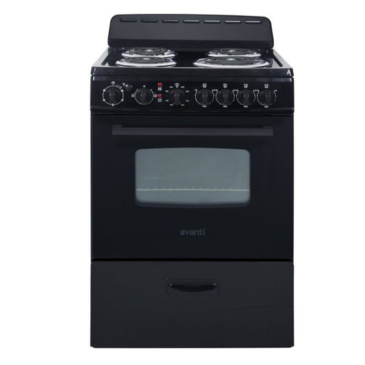 Avanti  24" Electric Range Oven with Framed Glass Door Black - ERU240P1B