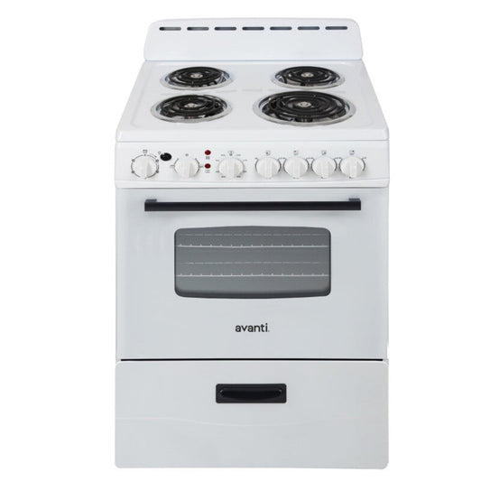 Avanti  24" Electric Range Oven with Framed Glass Door Black - ERU240P1B