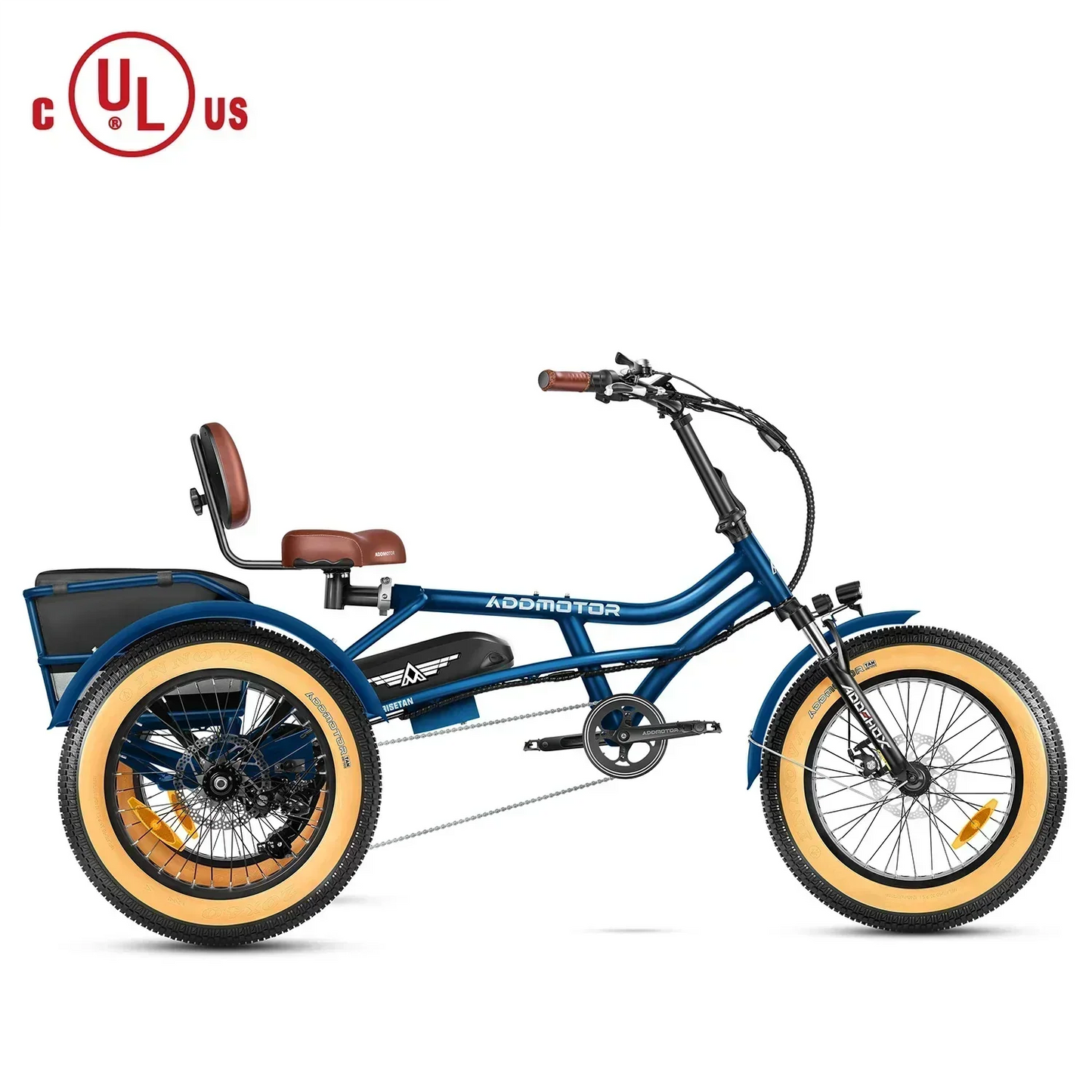 Addmotor 750W 48V Arisetan II M-360 Trike Electric Bike - EB-ADD-AT2-GRN