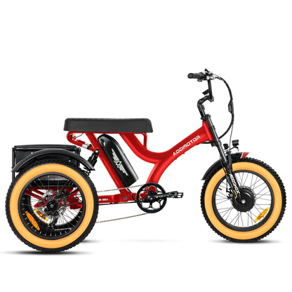 Addmotor 750W Herotri M-365X Banana Seat Electric Trike - EB-ADD-M365X-ORG