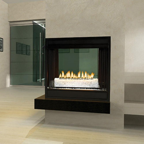 Empire Loft 24" Contemporary See Through Vent Free Gas Burner - VFRU24N