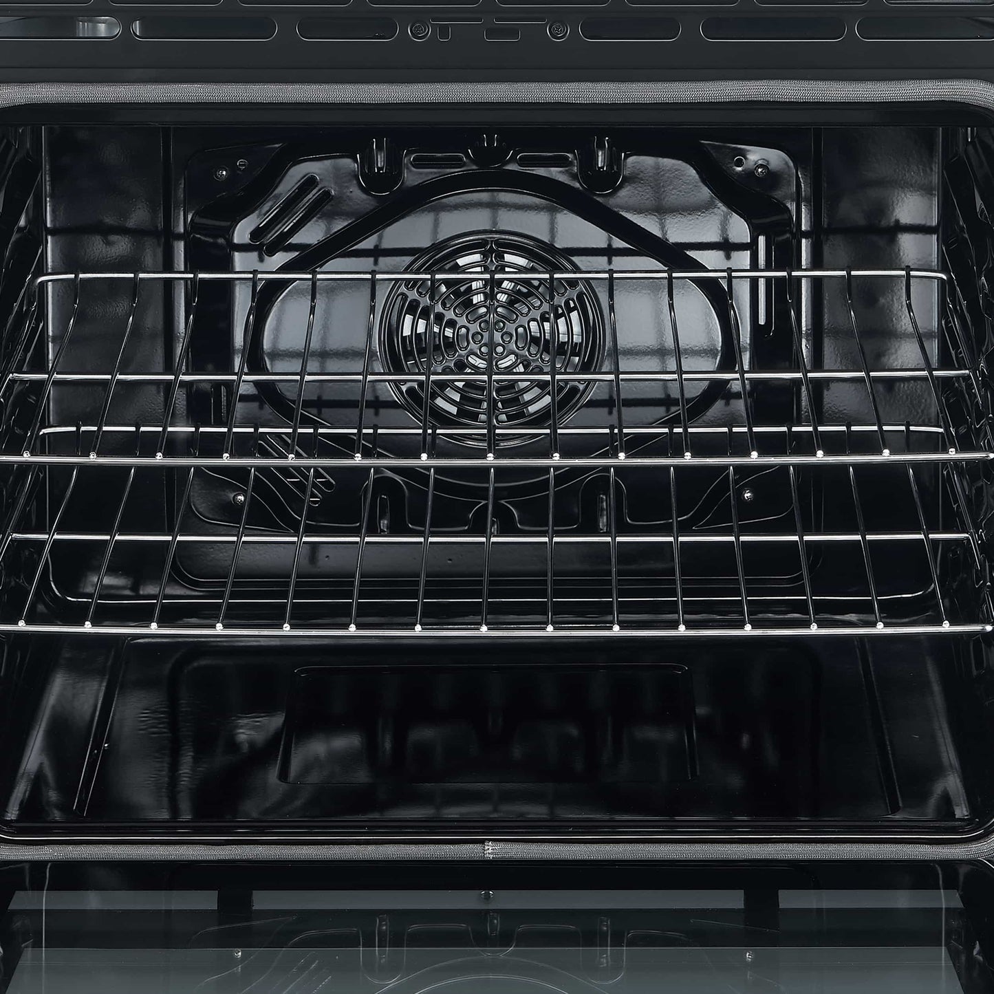 Forno 5-Piece Appliance Package - 30-Inch Electric Range, Under Cabinet Range Hood, French Door Refrigerator, Dishwasher, & 24-Inch Microwave Drawer in Black with Stainless Steel Trim - APR5-6012-30BLK