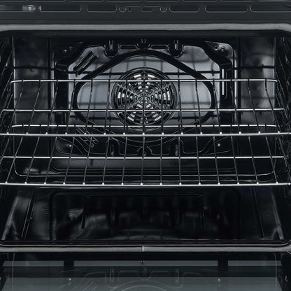 Forno 5-Piece Appliance Package - 30-Inch Electric Range, Under Cabinet Range Hood, French Door Refrigerator, Dishwasher, and 30-Inch Microwave Drawer in Black with Stainless Steel Handle - APR5-6012-30BLK-MWD30