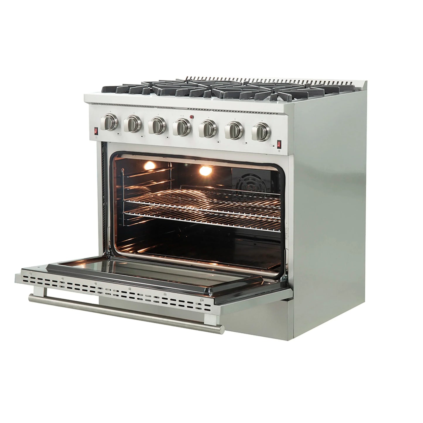 Forno Galiano 36-Inch  Gas Range with 6 Burners and Gas Convection Oven  - FFSGS6244-36