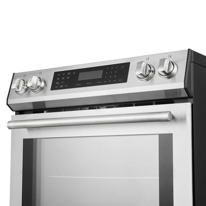 Forno 5-Piece Appliance Package - 30-Inch Induction Range, Under Cabinet Range Hood, Refrigerator with Water Dispenser, Dishwasher, and 30-Inch Microwave Drawer in Stainless Steel - APW5-905-30-MWD30