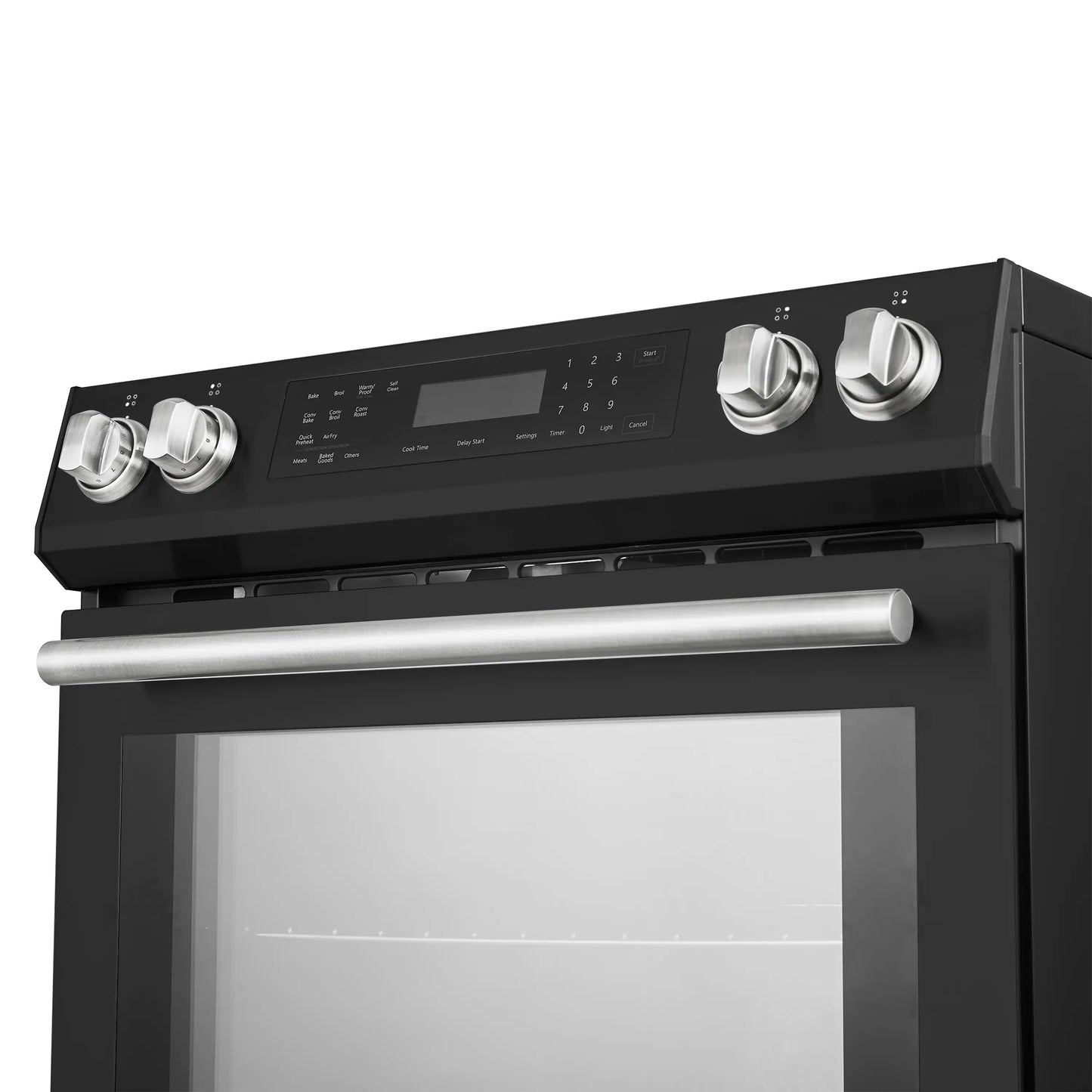 Forno 5-Piece Appliance Package - 30-Inch Inducton Range, Under Cabinet Range Hood, Refrigerator, Dishwasher, and 24-Inch Microwave Oven in Black with Stainless Steel Trim - APR5-905-30BLK-MWO24