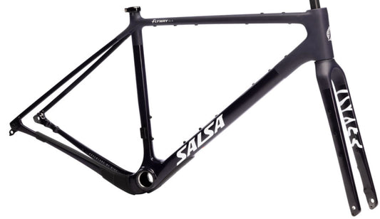 NEW Salsa Flyway C DLX Gravel / All-Road Frameset - 700c, Carbon, Midnight - 210000073875