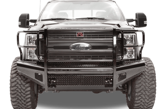 Fab Fours FS99-S1660-1 Ford F250/F350 Superduty 1999-2004 Black Steel Front Bumper with Full Guard