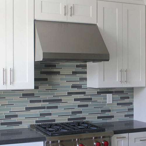 Faber Maestrale 10 Wall Mount Range Hood with Size Options in Stainless Steel - MAES3010SS600-B