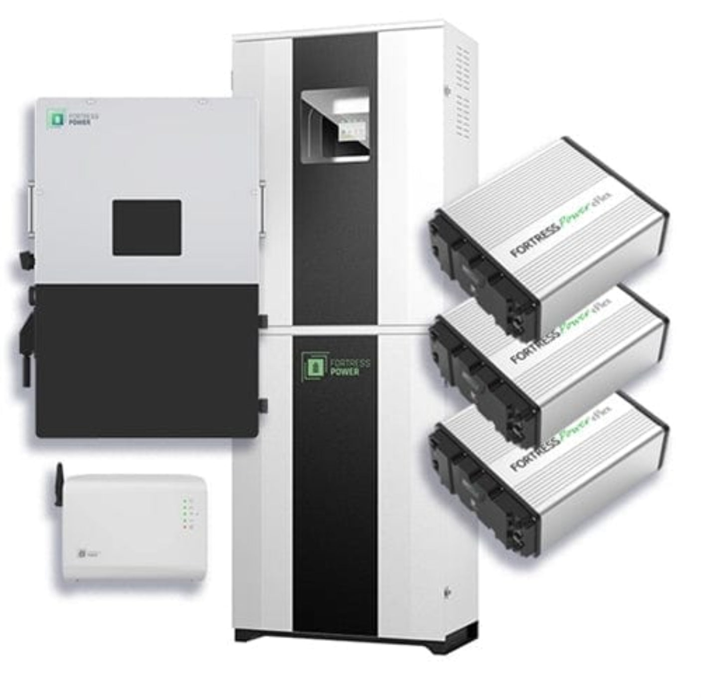 Aims Power Hybrid Power Kit | 12kW 120/240 Output 48VDC - 16.2kWh System Bundle | Envy12 Hybrid Inverter + 3 x eFlex Max Lithium Battery | Guardian Battery Monitor | FlexTower - Envy12+3eFlexMax+Guardian+FlexTower - Envy12+3eFlexMax+Guardian+FlexTower