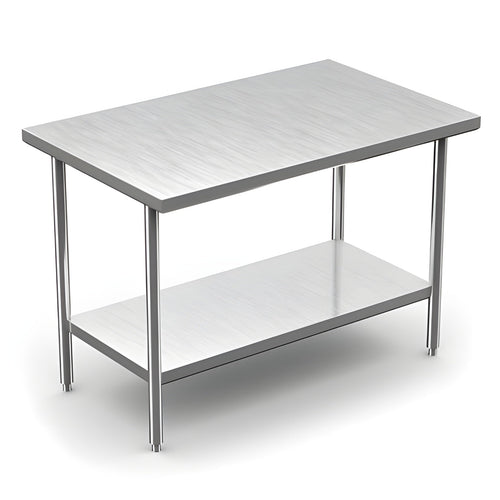 Winholt 30" x 60" All Welded Stainless Steel Knock-Down Table with Undershelf - DTS-3060-HKD