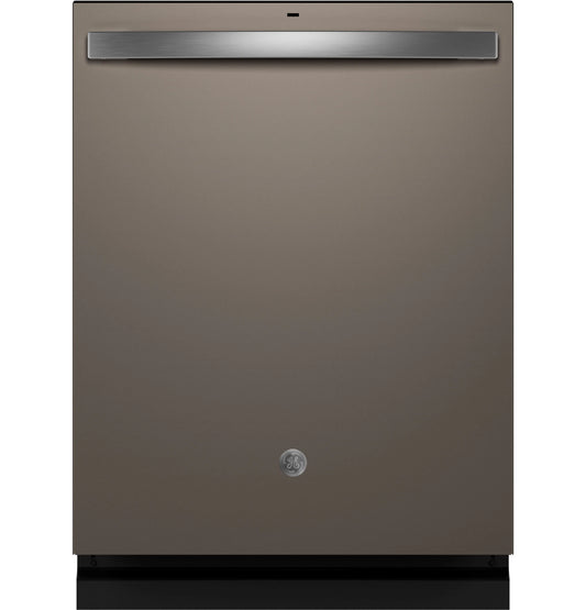 GE Appliances  Fingerprint Resistant Top Control with Stainless Steel Interior Dishwasher with Sanitize Cycle Fingerprint Resistant Slate - GDT650SMVES
