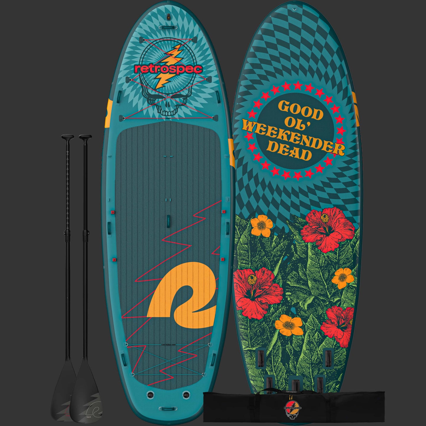 Retrospec Weekender Crew XL Multi-Person Inflatable Stand Up Paddle Board 15’ - 5744