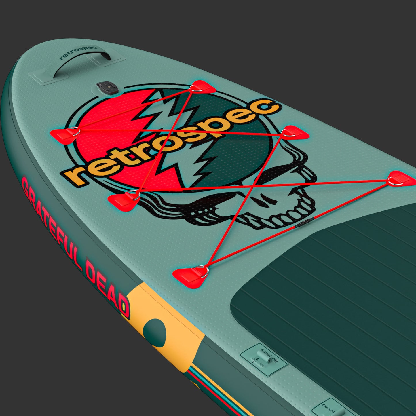 Retrospec Grateful Dead Weekender Plus Inflatable Stand Up Paddle Board Kayak Hybrid 10'6" - 6513