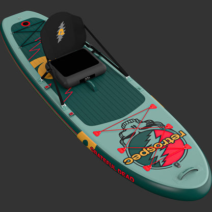 Retrospec Grateful Dead Weekender Plus Inflatable Stand Up Paddle Board Kayak Hybrid 10'6" - 6513