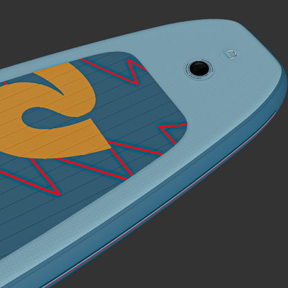 Retrospec Grateful Dead Weekender Inflatable Stand Up Paddle Board 10’6” - 6511