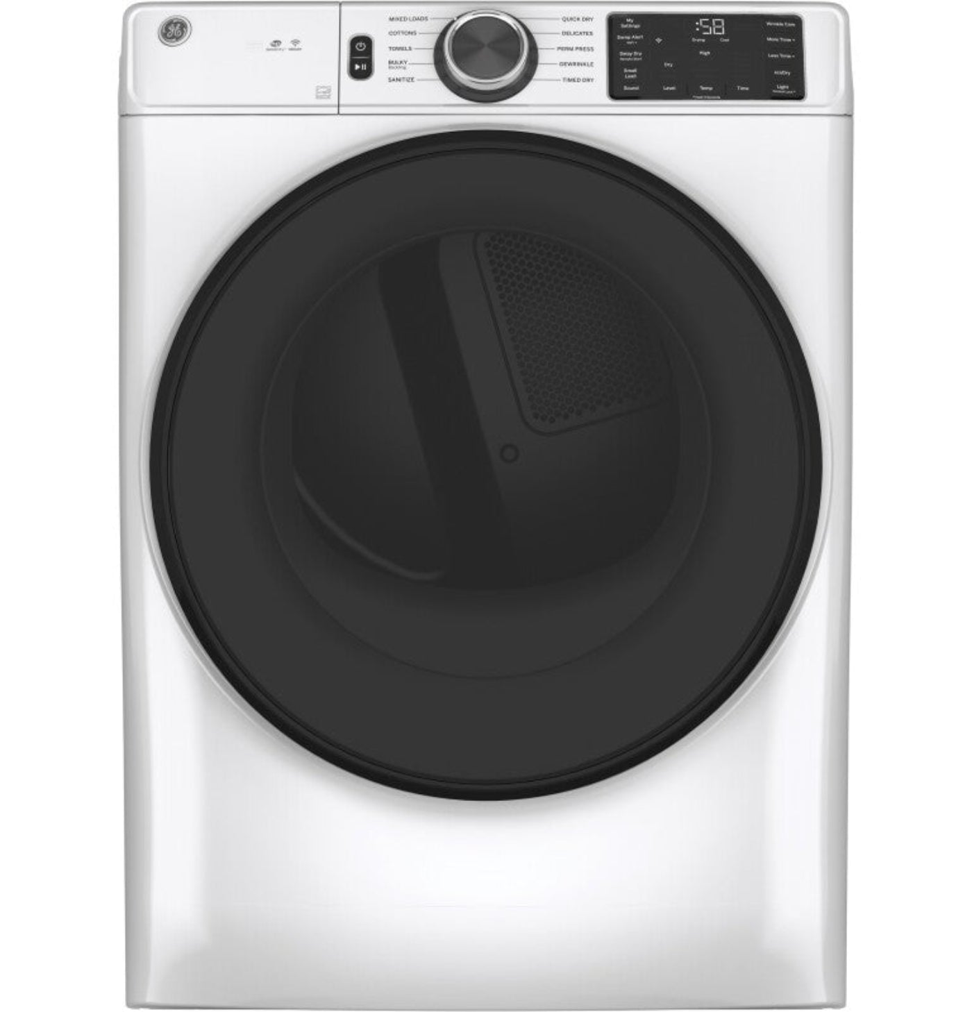 GE Appliances  5.3 cu. ft. Capacity Smart Front Load Washer with UltraFresh Vent System+ with OdorBlock White - PFW870SSVWW