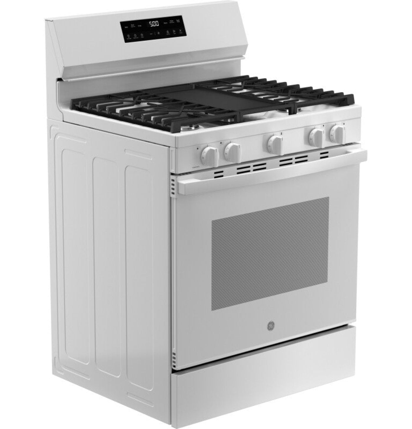 GE Appliances 30" Free-Standing Gas Range with Crisp Mode White - GGF500PVWW
