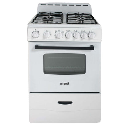 Avanti 24" Compact Gas Range Oven Stainless Steel - GR2416CSS