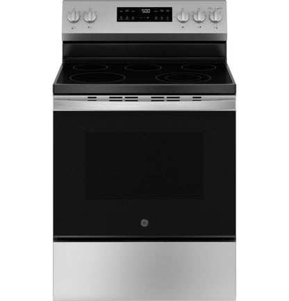 GE Appliances 30" Free-Standing Electric Range with Crisp Mode Stainless Steel - GRF500SVSS