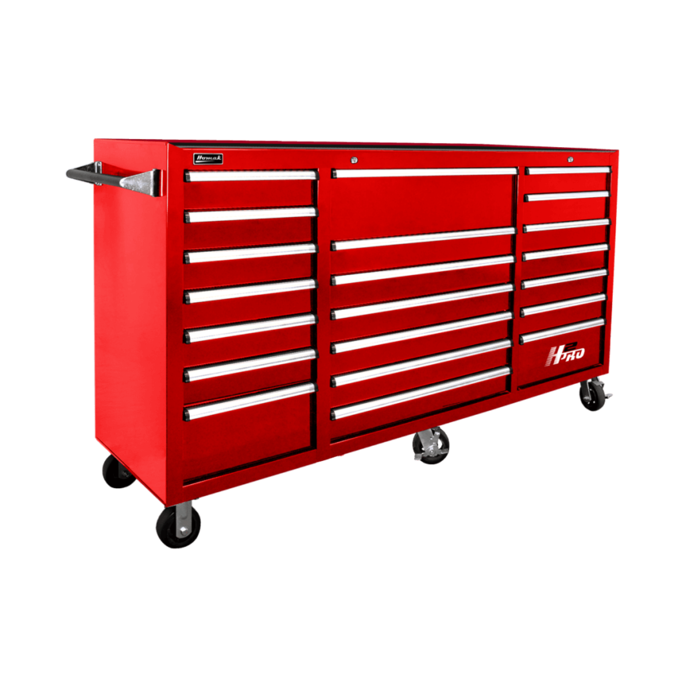 Homak 72” H2Pro Series 21 Drawer Roller Cabinet - BK04021720